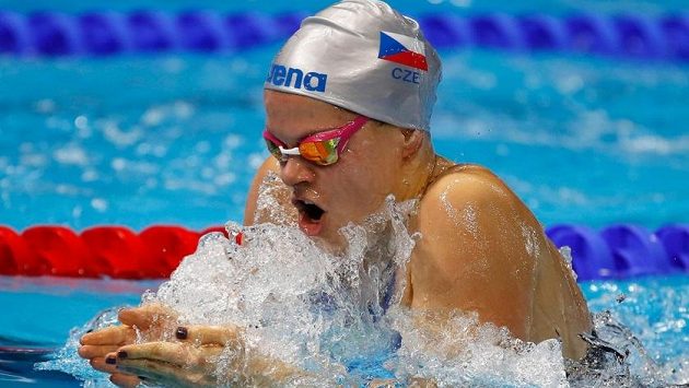 Plavkyně Kristýna Horská na archivním snímku Plavkyně Kristýna Horská na archivním snímku