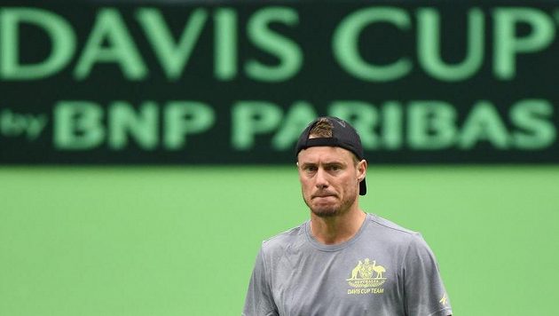 Australan Lleyton Hewitt Davis Cup zbožňuje. Australan Lleyton Hewitt Davis Cup zbožňuje.