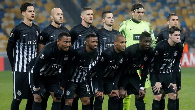 Partizan Bělehrad, příští soupeř Plzně, před zápasem s Dynamem Kyjev. Partizan Bělehrad, příští soupeř Plzně, před zápasem s Dynamem Kyjev.