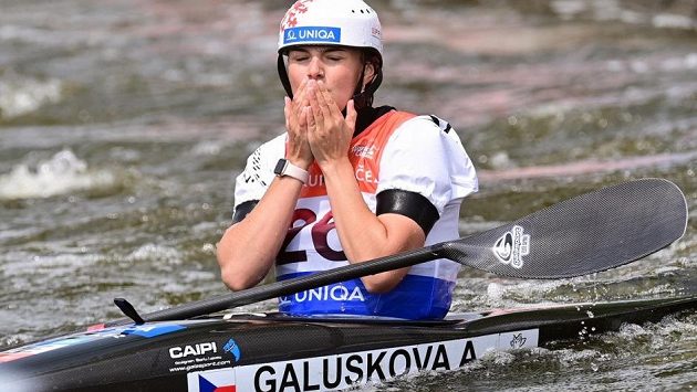 Vodní slalomářka Antonie Galušková Vodní slalomářka Antonie Galušková