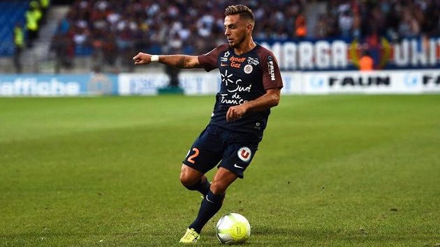 Ruben Aguilar v dresu Montpellieru. Ruben Aguilar v dresu Montpellieru.