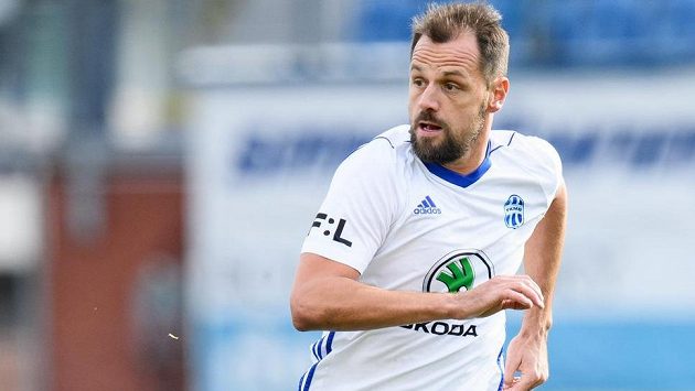 Marek Matějovský z Mladé Boleslavi během utkání s Plzní. Marek Matějovský z Mladé Boleslavi během utkání s Plzní.