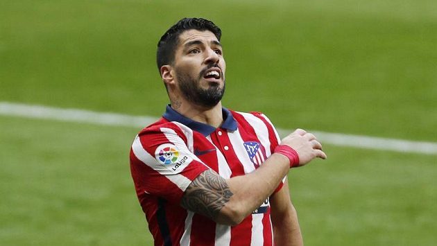 Luis Suárez z Atlétika při utkání s Levante. Luis Suárez z Atlétika při utkání s Levante.