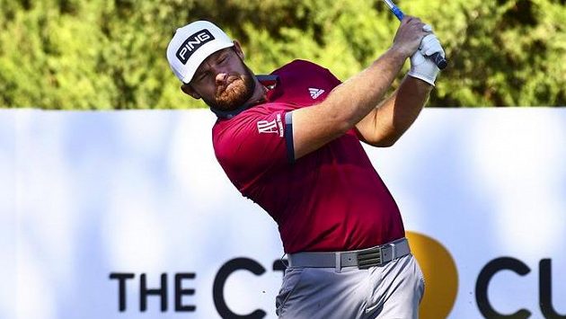 Anglický golfista Tyrrell Hatton Anglický golfista Tyrrell Hatton