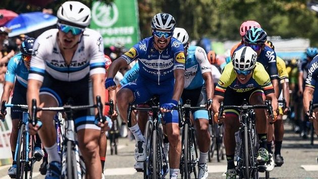 Alaphillipe si na Tirrenu dospurtoval pro pátý triumf v sezoně (archivní foto) Alaphillipe si na Tirrenu dospurtoval pro pátý triumf v sezoně (archivní foto)