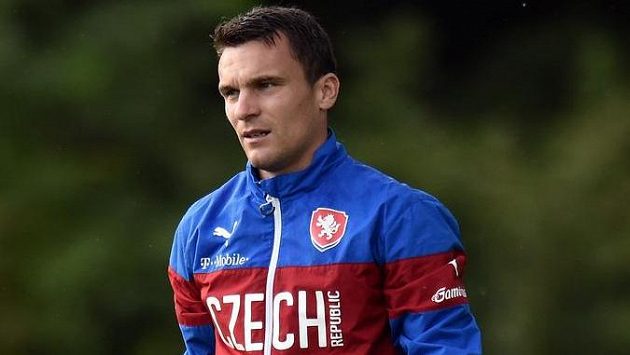 Útočník David Lafata během tréninku české fotbalové reprezentace. Útočník David Lafata během tréninku české fotbalové reprezentace.