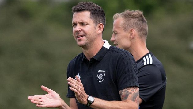 David Holoubek a Jiří Jarošík, trenéři Ružomberku David Holoubek a Jiří Jarošík, trenéři Ružomberku
