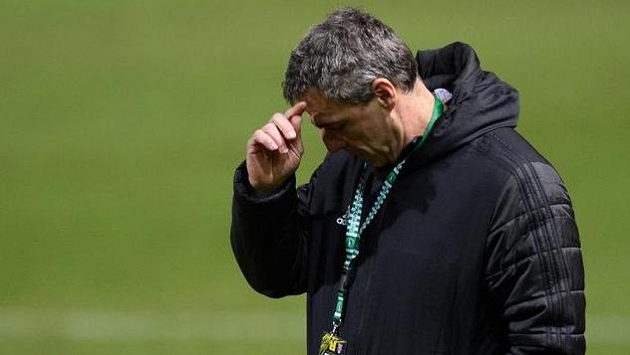 Trenér Bohemians Luděk Klusáček byl po utkání hodně zklamaný Trenér Bohemians Luděk Klusáček byl po utkání hodně zklamaný