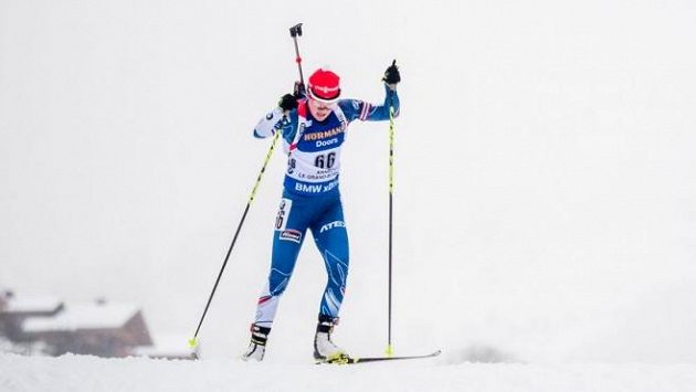 Veronika Vítková při sprintu v Annecy. Veronika Vítková při sprintu v Annecy.