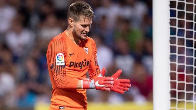 Brankář Sevilly Tomáš Vaclík. Brankář Sevilly Tomáš Vaclík.