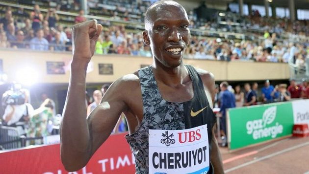 Mistr světa v běhu na 1500 metrů Timothy Cheruyiot Mistr světa v běhu na 1500 metrů Timothy Cheruyiot