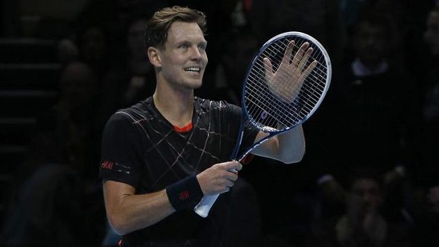 Tomáš Berdych na nedávném londýnském Turnaji mistrů. Tomáš Berdych na nedávném londýnském Turnaji mistrů.