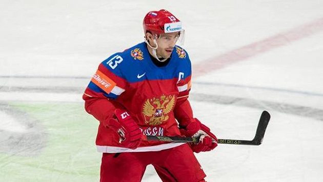 Pavel Dacjuk na snímku v reprezentačním dresu. Pavel Dacjuk na snímku v reprezentačním dresu.
