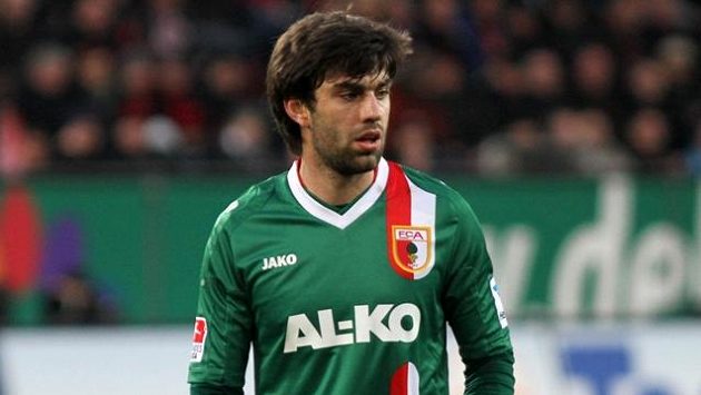 Jan Morávek v dresu Augsburgu. Jan Morávek v dresu Augsburgu.