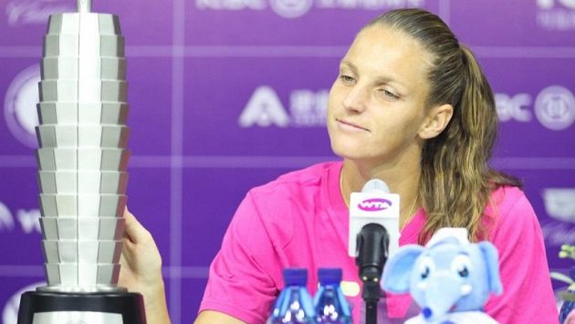 Karolína Plíšková na tiskové konferenci zářila spokojeností Karolína Plíšková na tiskové konferenci zářila spokojeností