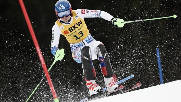 Petra Vlhová během závodu v kombinaci v Crans Montaně. Petra Vlhová během závodu v kombinaci v Crans Montaně.