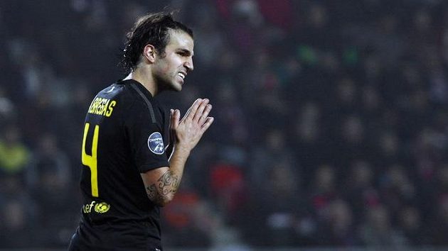 Cesc Fábregas v dresu Barcelony Cesc Fábregas v dresu Barcelony