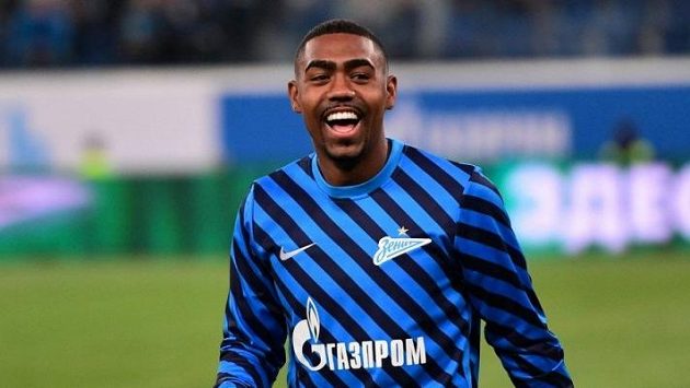 Brazilec Malcom v dresu Zenitu Petrohrad Brazilec Malcom v dresu Zenitu Petrohrad