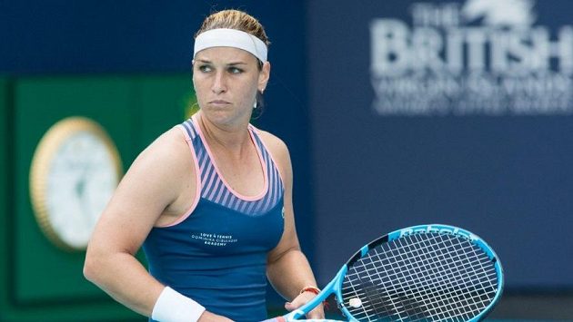 Dominika Cibulková na turnaji v Miami. Dominika Cibulková na turnaji v Miami.