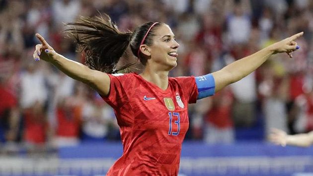 Americká fotbalová hvězda Alex Morganová. Americká fotbalová hvězda Alex Morganová.