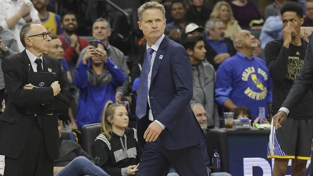 Trenér basketbalistů Golden State Steve Kerr Trenér basketbalistů Golden State Steve Kerr