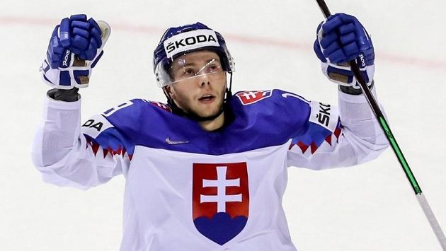 Matúš Sukeľ v dresu slovenské hokejové reprezentace na letošním MS. Matúš Sukeľ v dresu slovenské hokejové reprezentace na letošním MS.