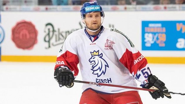 Jakub Jeřábek během utkání proti Finsku Jakub Jeřábek během utkání proti Finsku