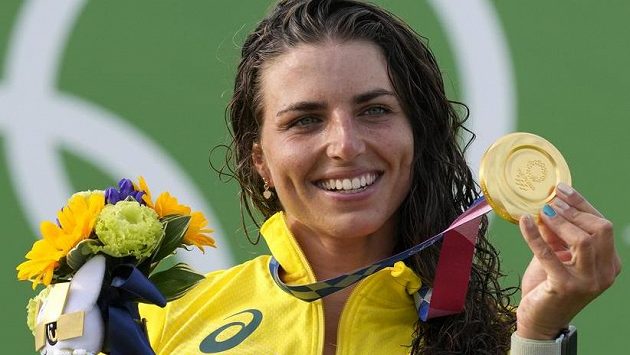 Australská hvězda vodního slalomu Jessica Foxová Australská hvězda vodního slalomu Jessica Foxová