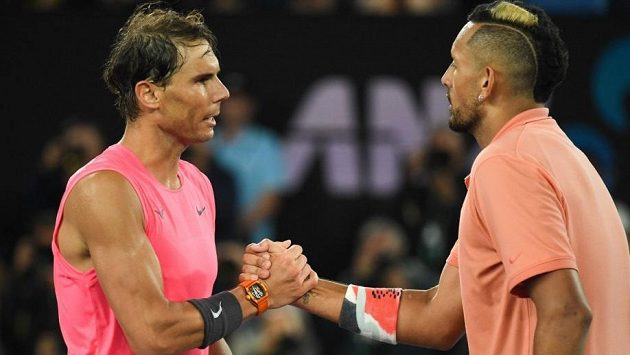 Rafael Nadal a Nick Kyrgios po vzájemném duelu Rafael Nadal a Nick Kyrgios po vzájemném duelu