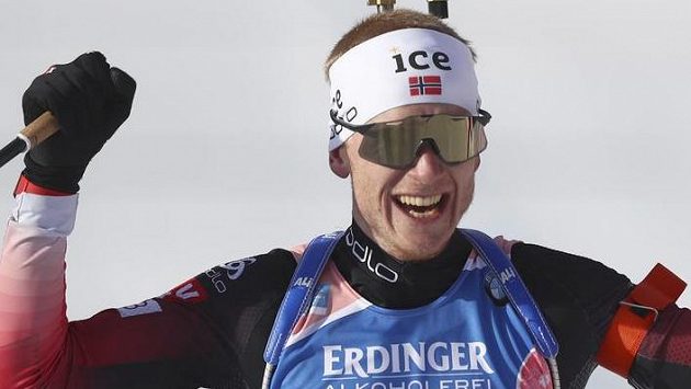 Elitní norský biatlonista Johannes Thingnes Boe Elitní norský biatlonista Johannes Thingnes Boe