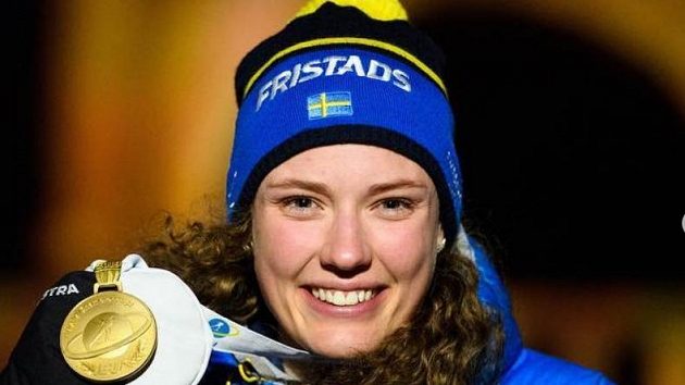 Švédská biatlonistka Hanna Öbergová. Švédská biatlonistka Hanna Öbergová.