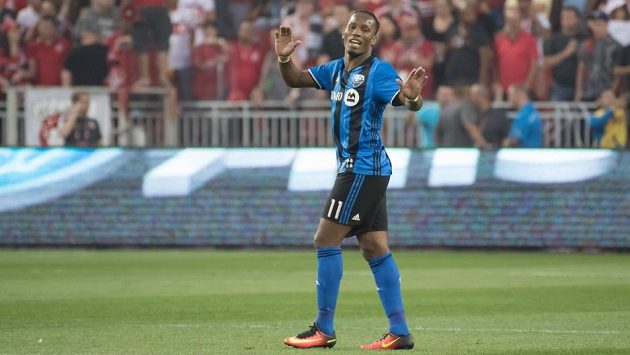 Didier Drogba v dresu Montreal Impact. Didier Drogba v dresu Montreal Impact.