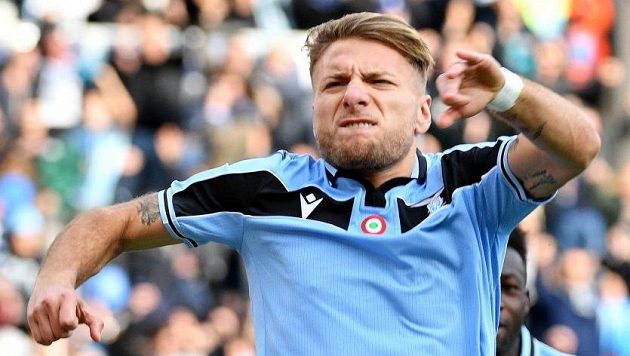 Ciro Immobile řádí v barvách Lazia Řím. Ciro Immobile řádí v barvách Lazia Řím.