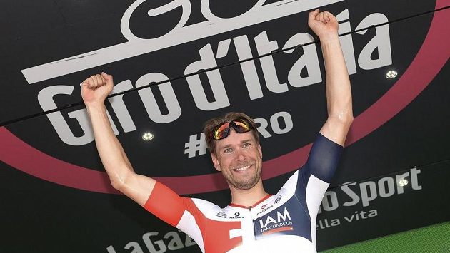 Němec Roger Kluge, vítěz 17. etapy Giro d'Italia. Němec Roger Kluge, vítěz 17. etapy Giro d'Italia.