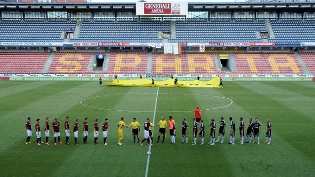 Utkání Sparta - Příbram se na Letné odehrálo bez diváků. Utkání Sparta - Příbram se na Letné odehrálo bez diváků.