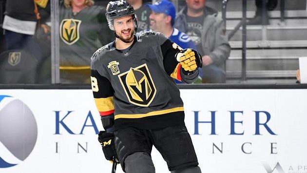 Tomáš Hyka v dresu Vegas. Tomáš Hyka v dresu Vegas.