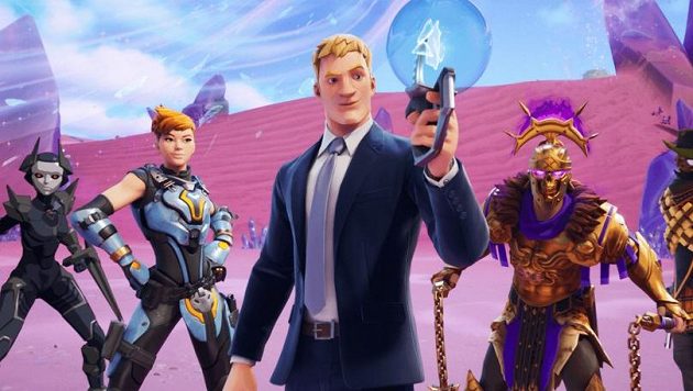 Vizualizace k populární střílečce žánru Battle royale Fortnite Vizualizace k populární střílečce žánru Battle royale Fortnite