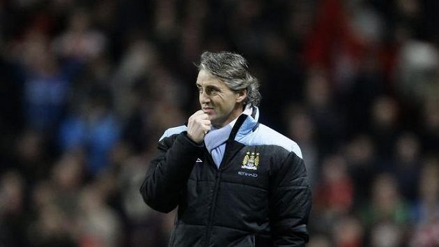 Trenér Manchesteru City Roberto Mancini Trenér Manchesteru City Roberto Mancini