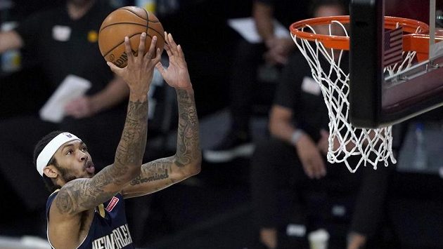 Basketbalista Brandon Ingram z New Orleans na snímku z července. Basketbalista Brandon Ingram z New Orleans na snímku z července.