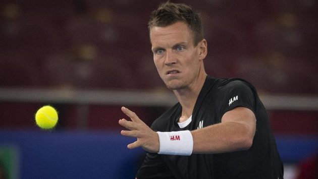 Český tenista Tomáš Berdych na exhibičním turnaji v Indii. Český tenista Tomáš Berdych na exhibičním turnaji v Indii.