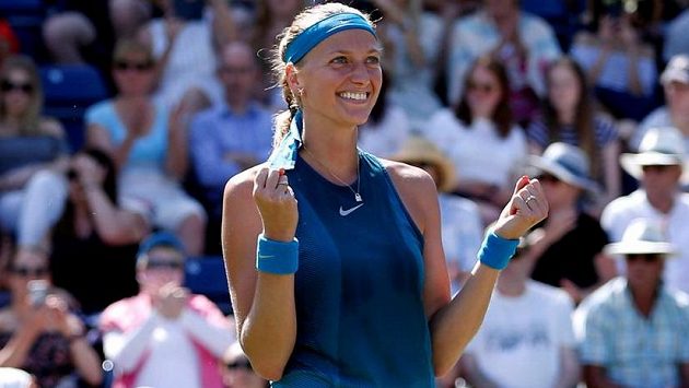 Kvitová další vítězství v Eastbourne nepřidá. Kvitová další vítězství v Eastbourne nepřidá.