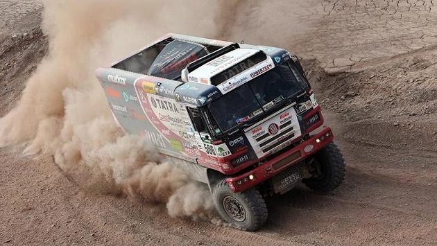 Martin Kolomý na trati letošního ročníku Rallye Dakar. Martin Kolomý na trati letošního ročníku Rallye Dakar.