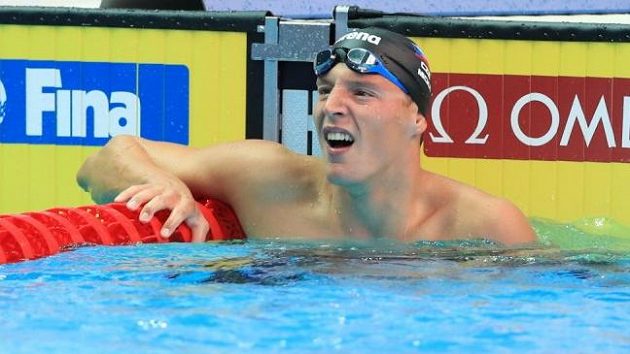Jan Micka s gesto australského plavce Macka Hortona ocenil Jan Micka s gesto australského plavce Macka Hortona ocenil