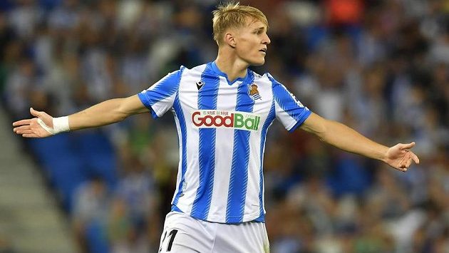 Martin Ödegaard během utkání s Alavesem Martin Ödegaard během utkání s Alavesem