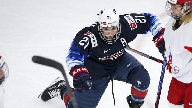 Americká hokejistka Hilary Knightová Americká hokejistka Hilary Knightová