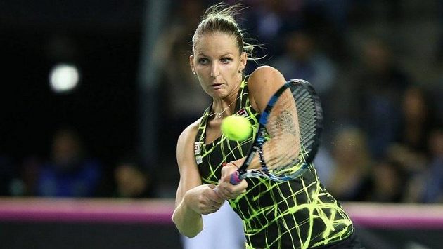 Karolína Plíšková v utkání Fed Cupu - ilustrační foto Karolína Plíšková v utkání Fed Cupu - ilustrační foto