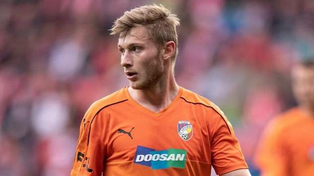 Jakub Brabec z Viktorie Plzeň během utkání nadstavby na Slavii. Jakub Brabec z Viktorie Plzeň během utkání nadstavby na Slavii.