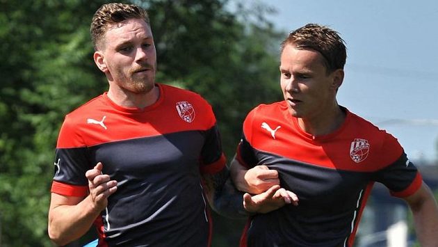 Jan Chramosta (vpravo) s další plzeňskou posilou Ondřejem Vaňkem. Jan Chramosta (vpravo) s další plzeňskou posilou Ondřejem Vaňkem.