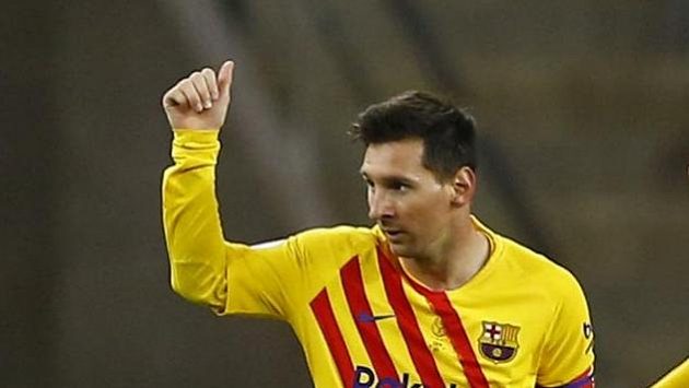 Lionel Messi z Barcelony se raduje po gólu proti Bilbau. Lionel Messi z Barcelony se raduje po gólu proti Bilbau.