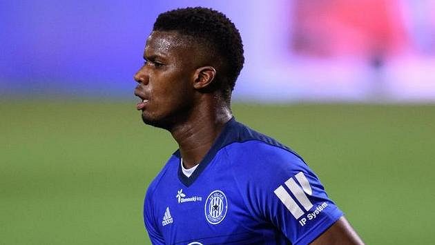 Florent Poulolo ze Sigmy Olomouc. Florent Poulolo ze Sigmy Olomouc.